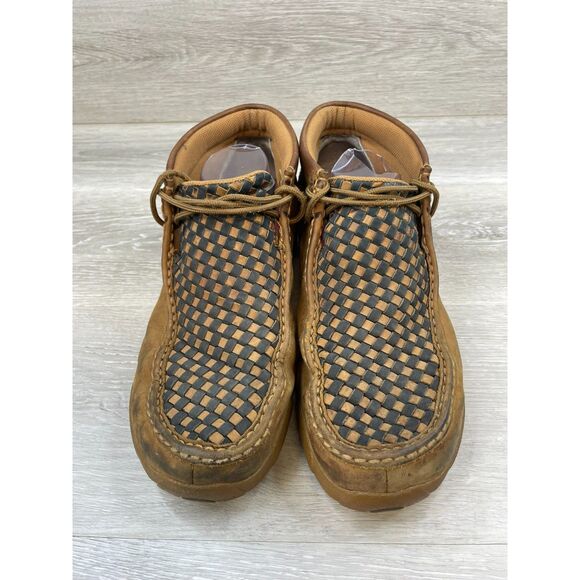 Twisted X Men's Boot Chukka Ankle Driving Moc Toe Flat Leather 11 Brown Shoes - Picture 2 of 11